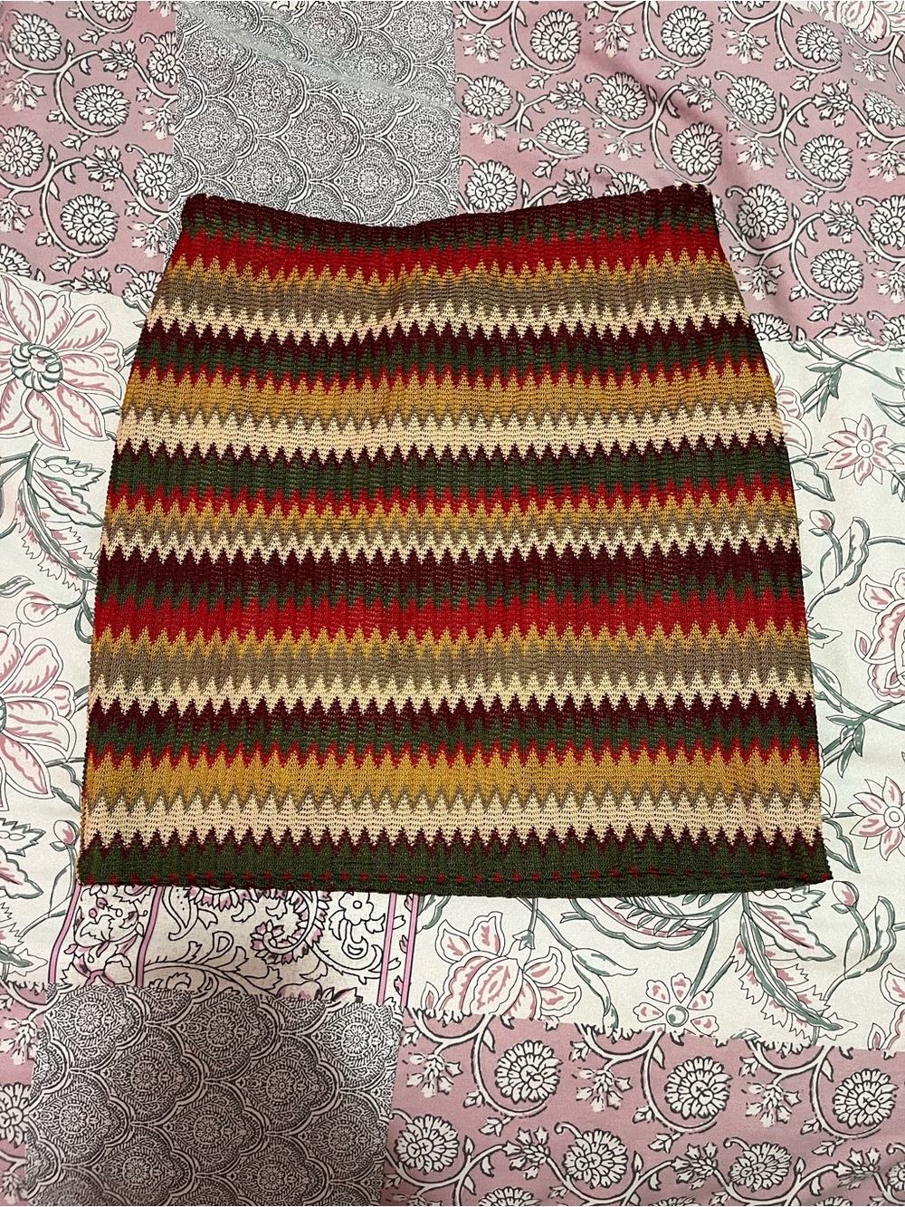 Vintage Knit Mini Skirt